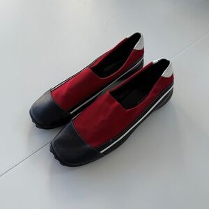 Sesto Meucci Red and Black Flats